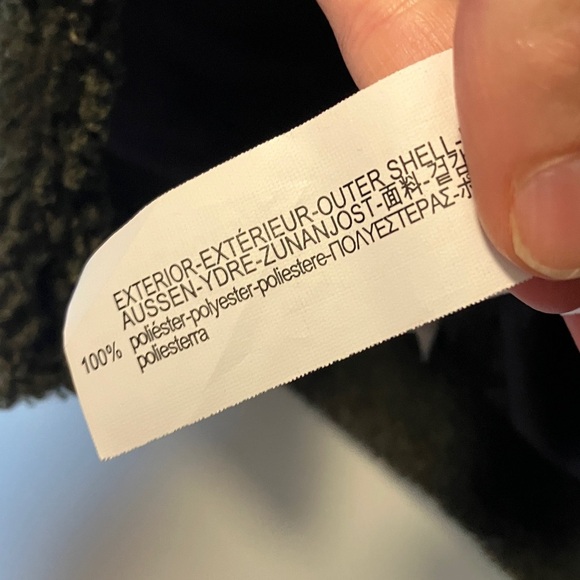 Zara Olive Army Green Fleece Jacket Coat - Picture 5 of 6